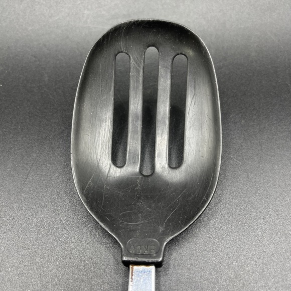 Vtg EKCO Nylon Slotted Spoon Cooking Serving Black‎ Heat Resistant 400° F 12" - Picture 2 of 8